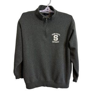 Penn State University PSU Nittany Lions Adult Large Gray 1/4 Zip Fleece Pullover